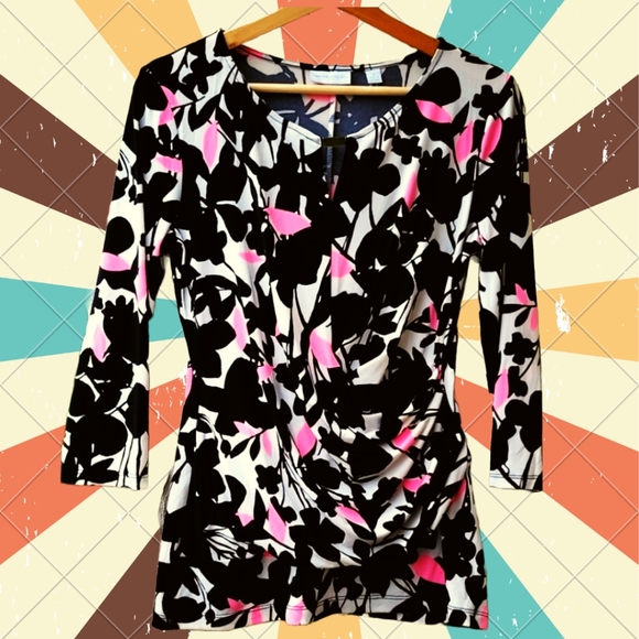 New York & Company Tops - pink. cream. black. gold.